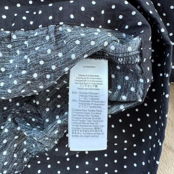 Madewell V-Neck Button-Front Shirt XL Preppy Contemporary - Picture 5 of 6